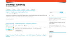 Desktop Screenshot of bluemagicpublishing.com