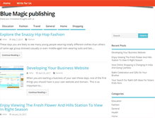 Tablet Screenshot of bluemagicpublishing.com